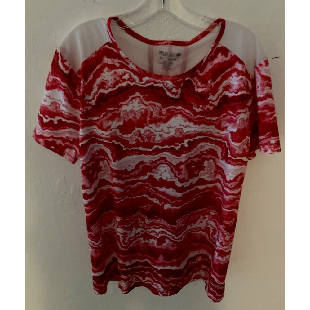 reel legends shirt xl Pink Coral Tie Dye Vent Open Back Freeline Outdoor Summer